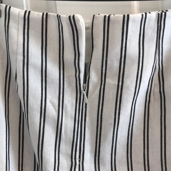 Striped Single Breasted Skirt Size Small - Picture 3 of 5
